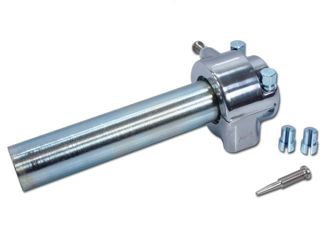 Superior Dixie 68-3AT-M Twist Throttle Grip Set - Chrome, Fits 7/8" Handlebar, 4.5" Long