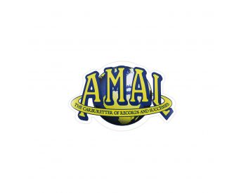 Amal Globe Logo Sticker - 100mm x 65mm