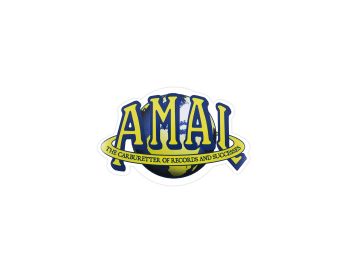 Amal Globe Logo Sticker - 100mm x 65mm